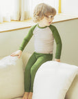 Modal Raglan Boys Girls Long Sleeve PJs