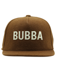 BUBBA Varsity Snapback Hat for Kids | Brown Wool Blend Chenille Baby Infant Toddler Youth Cap