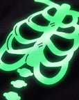 Glow in the Dark Pajama Set Halloween Skeleton White