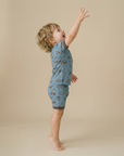 Busy Truck Bamboo Boys Girls Infants Short Sleeve PJs-C