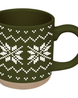*NEW* Green Fair Isle Sweater Stoneware Coffee Mug - Gifts