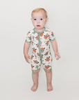 Bamboo Shorty Romper | Smiley Cowboy