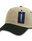 Decky 207 - Deluxe, Mid Pro Baseball Caps - 207: Black/Grey