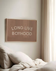 Long Live Boyhood Wall Art Print | Nursery Decor
