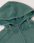 Garment Dyed Zip Hoodie