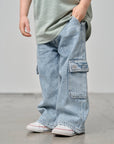 Cargo Denim Straight Leg - Light Wash