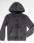 Garment Dyed Zip Hoodie