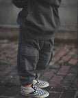 Toddler Classic Cargo Sweatpants in Stonewash