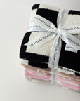 Checkered Plush Blanket | Black