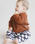 Chunky Knit Sweater | Rust