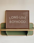 Long Live Boyhood Wall Art Print | Nursery Decor