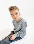 Toddler Sleet Stone-Wash Long Sleeve Tee