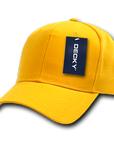 Decky 207 - Deluxe, Mid Pro Baseball Caps - 207: Black/Grey