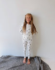 Bamboo Two Piece Pajamas | Black & White Lightning Bolt