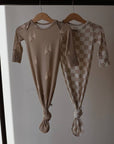 Bamboo Knotted Gown | Checkerboard
