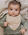 Organic Cotton Baby Bandana Bibs - Ash