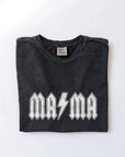 MAMA BOLT Mineral Washed Graphic Top: TOAST / XL