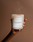 Weekend 15 oz Soy Candle, Matte Jar - Home Decor