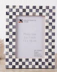 Picture Frames Checked Bone Inlay Collection, 4x6, 5x7