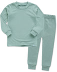 Modal Long Sleeve Pajama Set for Kids Mint