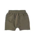 STORY FLASH SALE Raw Edge Harem Shorts - Dark Moss (Large Sizes)