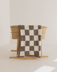 Plush Blanket | Mushroom Checkerboard