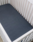 Charcoal Bamboo Stretch Crib Sheet