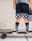 Socks - Checker Flame