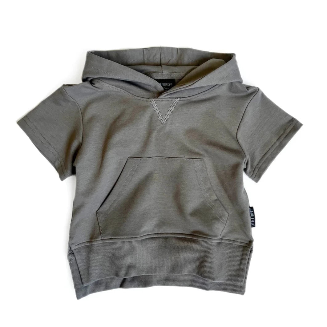 Short Sleeve Hoodie - Mushroom