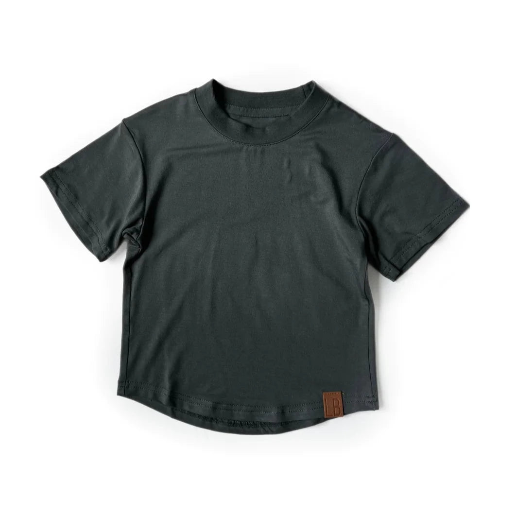 Little Bipsy Oversized Bamboo Tee - Pewter