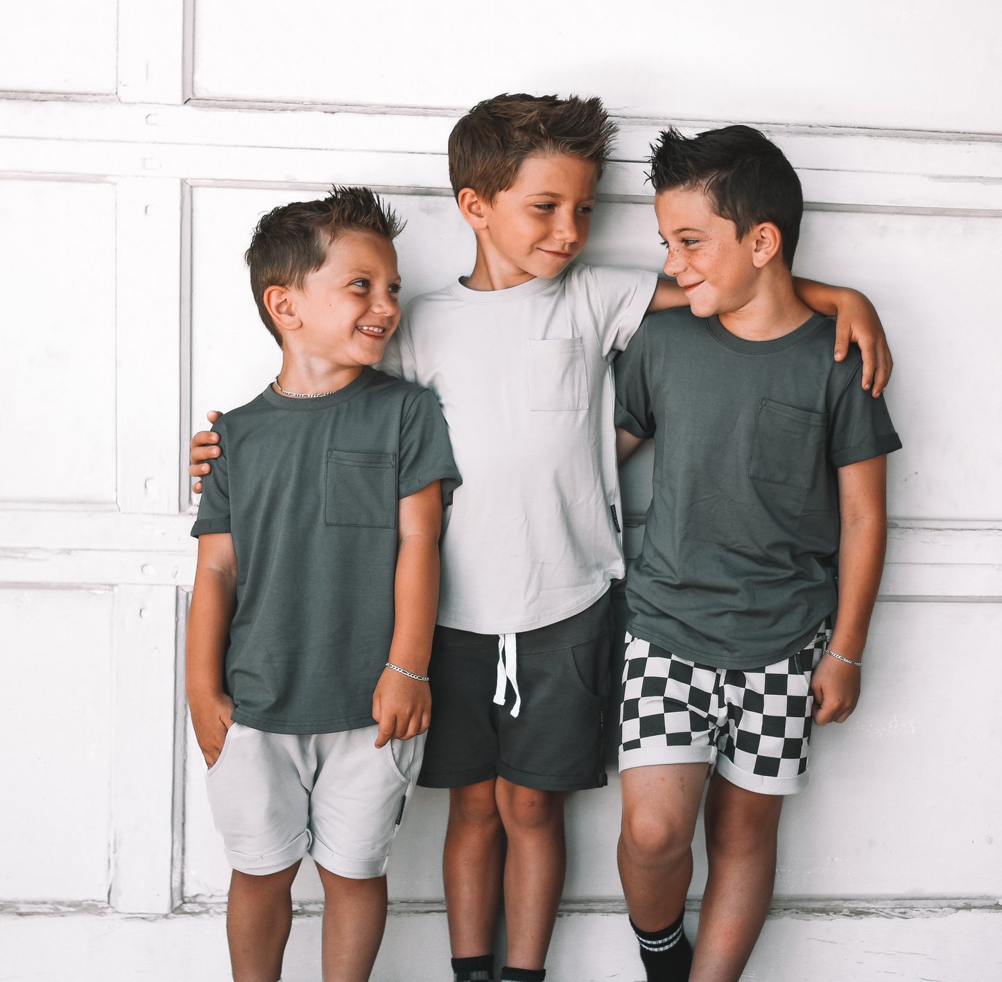 Little Bipsy Bamboo Pocket Tee - Pewter