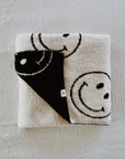 Plush Blanket  | Just Smile Black & White