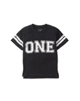 Varsity 1st Birthday Elevated Tee - Black