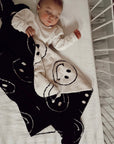 Plush Blanket  | Just Smile Black & White