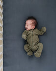 Charcoal Bamboo Stretch Crib Sheet
