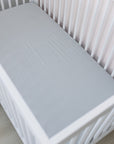 Stone Bamboo Stretch Crib Sheet