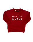 Mistletoe & Mama Child Waffle Sleeve Sweatshirt