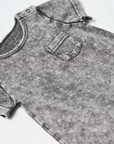 Acid Wash Shortie Romper - Black