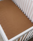 Mustard Bamboo Stretch Crib Sheet