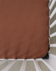 Rust Bamboo Stretch Crib Sheet