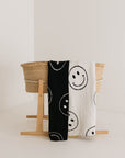 Plush Blanket  | Just Smile Black & White