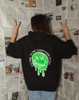 It's Fine Drippy Smiley Hoodie - Black