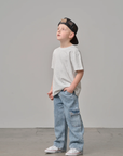 Cargo Denim Straight Leg - Light Wash