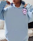 It's Fine Drippy Smiley Hoodie - Blue