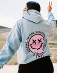 It's Fine Drippy Smiley Hoodie - Blue