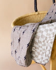 Muslin Quilt | Lightning Bolt & Wavy Checker