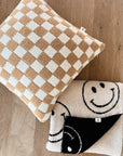 Plush Blanket  | Just Smile Black & White