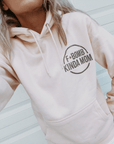 F-Bomb Mom Baby Pink Hoodie w/ Black Print