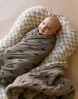 Muslin Quilt | Lightning Bolt & Wavy Checker
