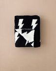 Lightning Bolt Fuzzy Blanket | Black